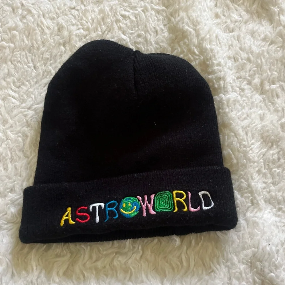 5 for $25! Astroworld Youth Black Beanie